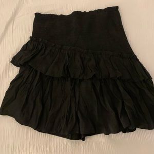 South Moon Under Black Ruffle Skirt Size M NEVER WORN